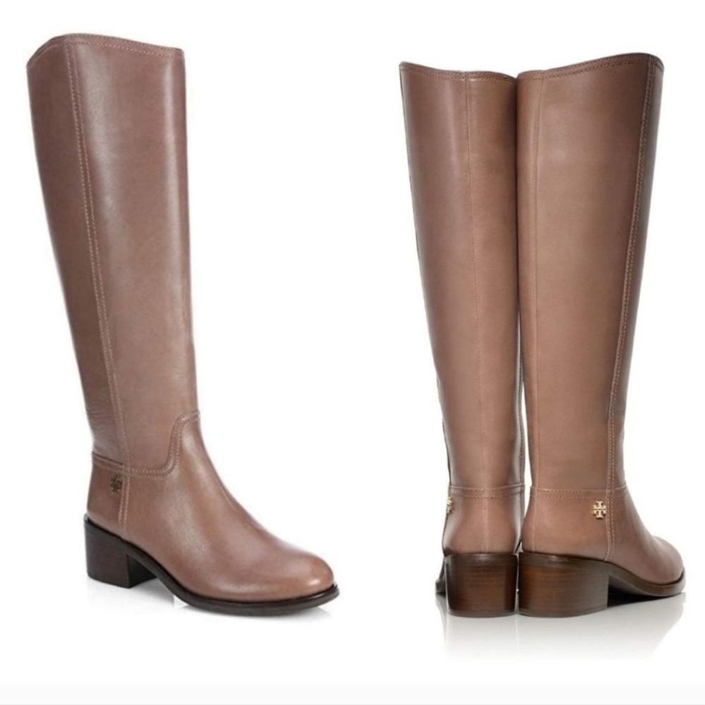 Tory Burch size 7M Fulton 55mm Tall Boots Brown